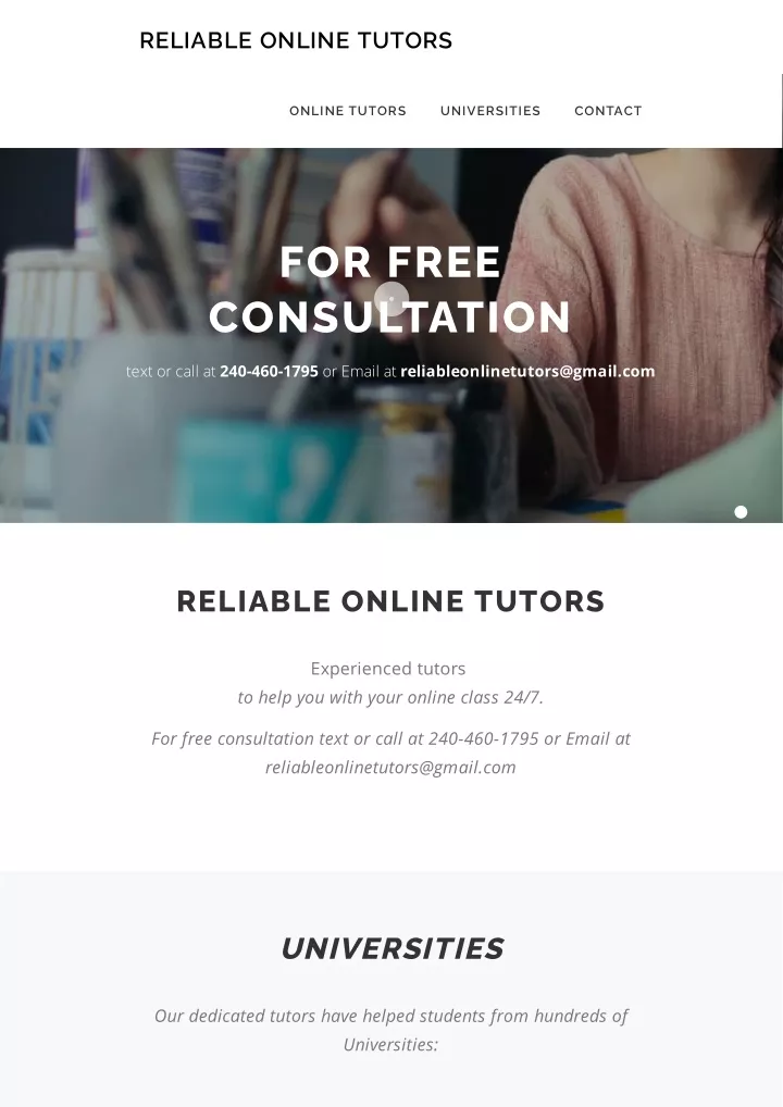reliable online tutors