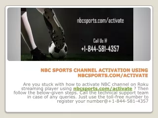 HOW TO ACTIVATE NBC SPORTS CHANNEL USING NBCSPORTS COM ACTIVATE ?