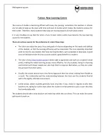 Tuition: New Learning Centre - slide 1