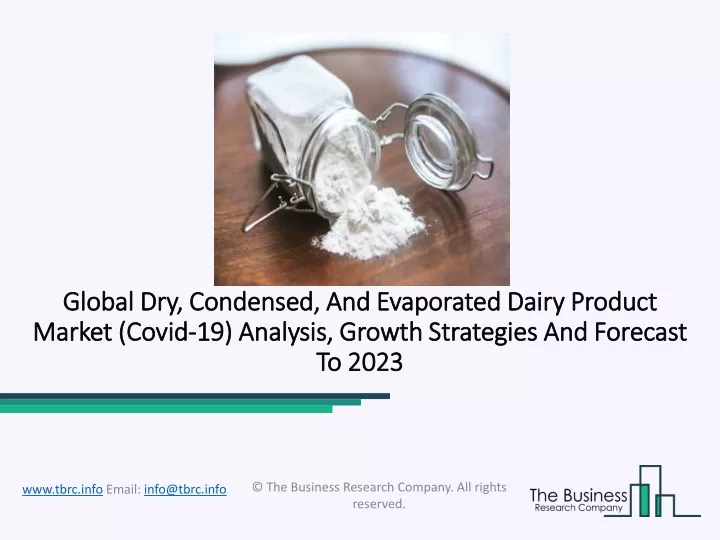 global dry condensed and evaporated dairy global