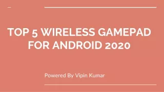 Best Top 5 wireless Gamepad 2020