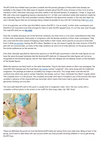 the bts dolls from mattel have just been unveiled