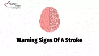 warning signs of a stroke