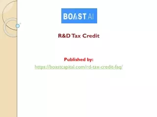 R&D Tax Credit