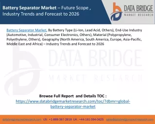 battery separator market future scope industry