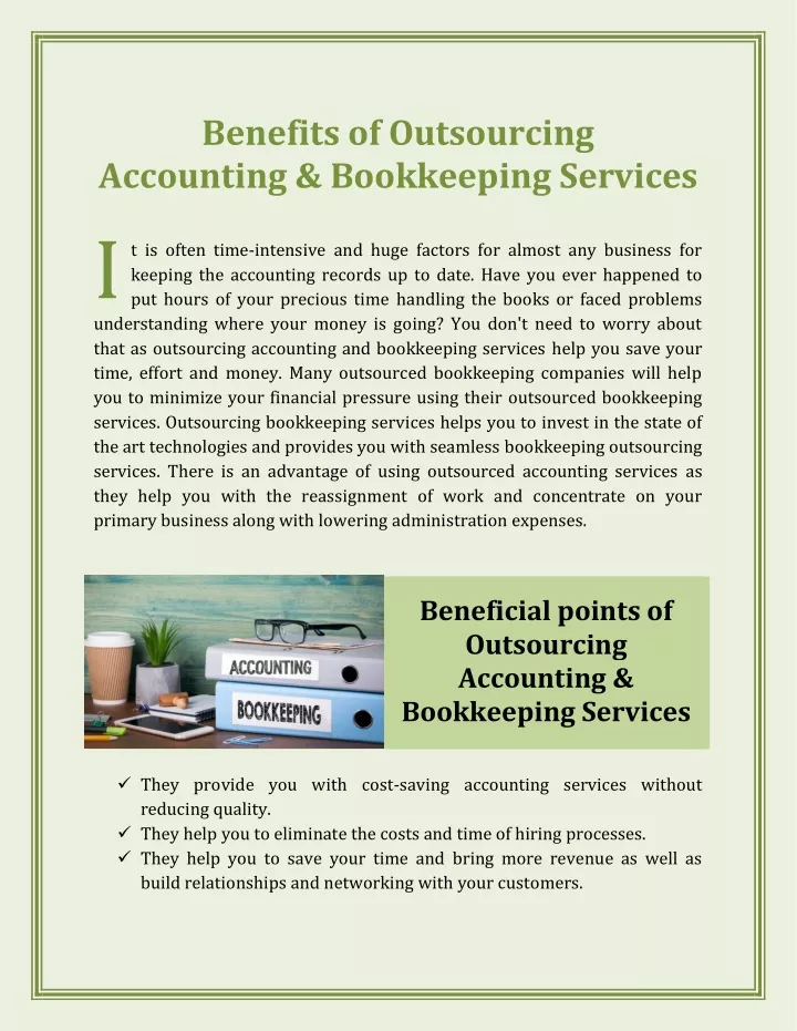 benefits of outsourcing accounting bookkeeping