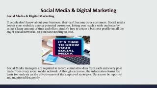 Social Media Marketing & Digital Marketing