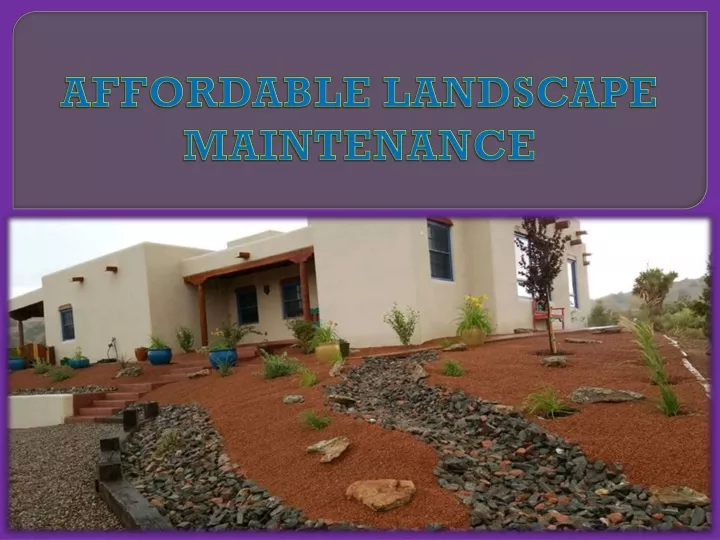 affordable landscape maintenance