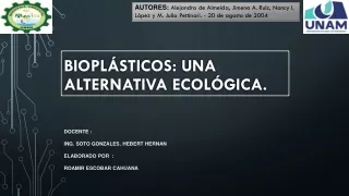 bioplasticos alternativa ecologica