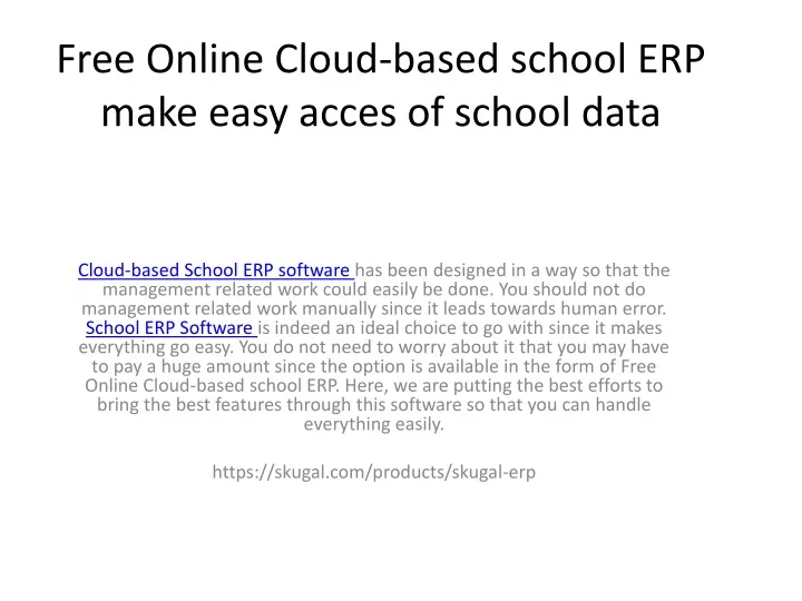 free online cloud based school erp make easy acces of school data