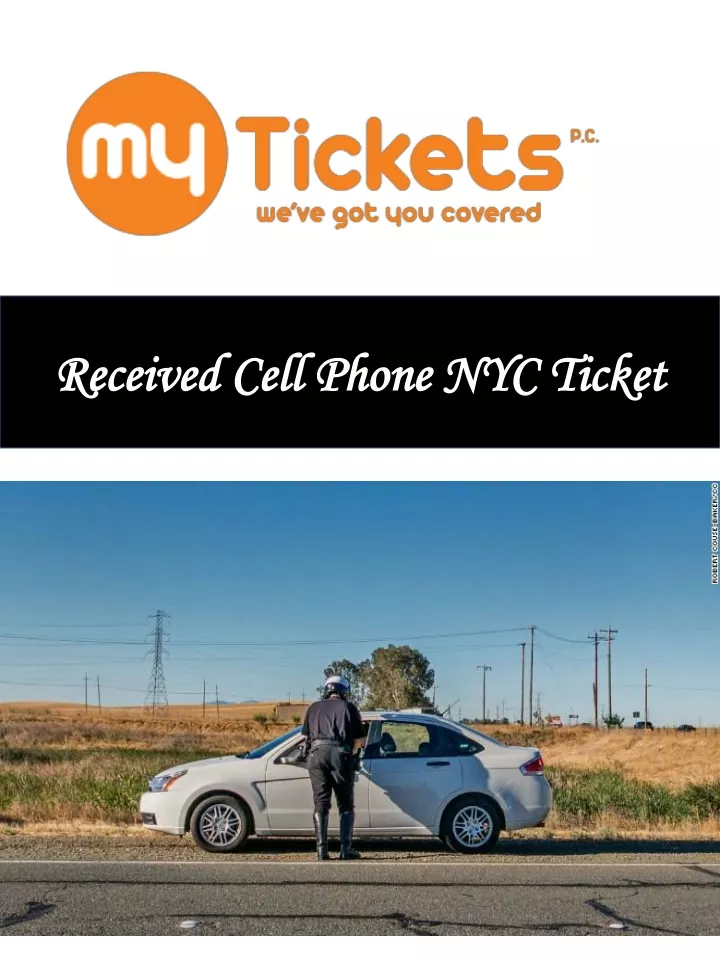 received cell phone nyc ticket