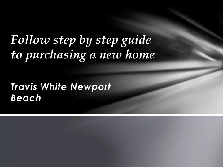 follow step by step guide to purchasing a new home