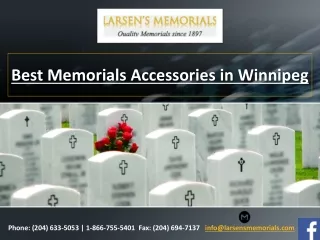 Best Memorial Accessories in Winnipeg