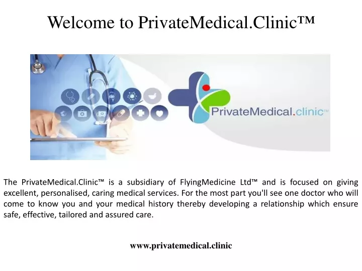welcome to privatemedical clinic