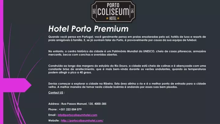 hotel porto premium