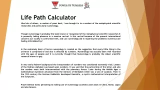 life path calculator