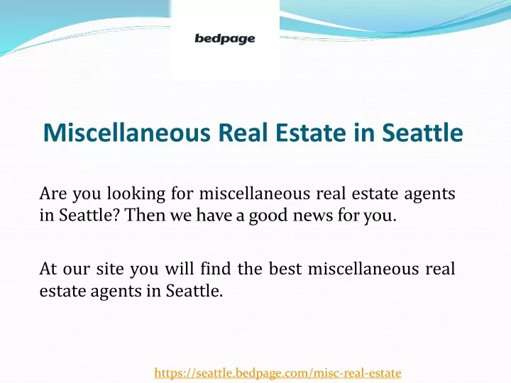 miscellaneous real estate in seattle