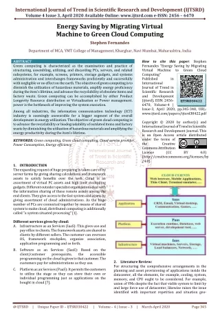 international journal of trend in scientific