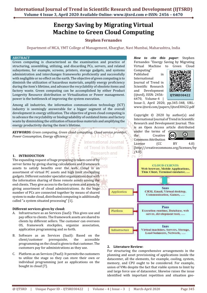 international journal of trend in scientific