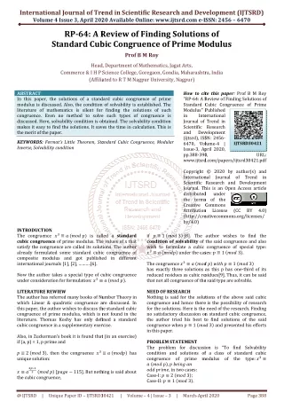 international journal of trend in scientific
