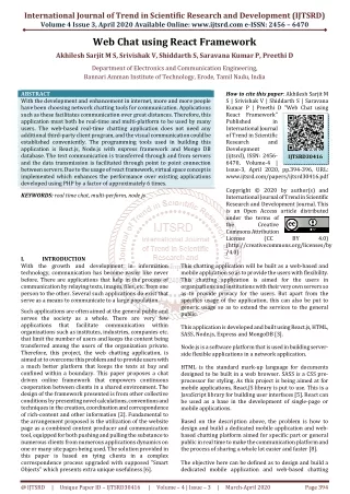 international journal of trend in scientific