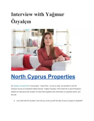 Property for Sale in Northern Cyprus