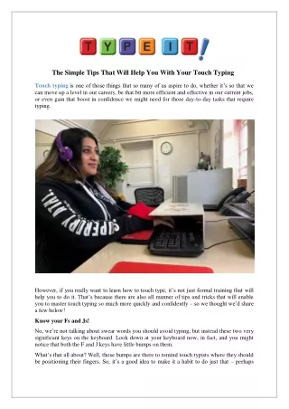 the simple tips that will help you with your