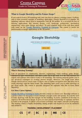 what is google sketchup and its future scope