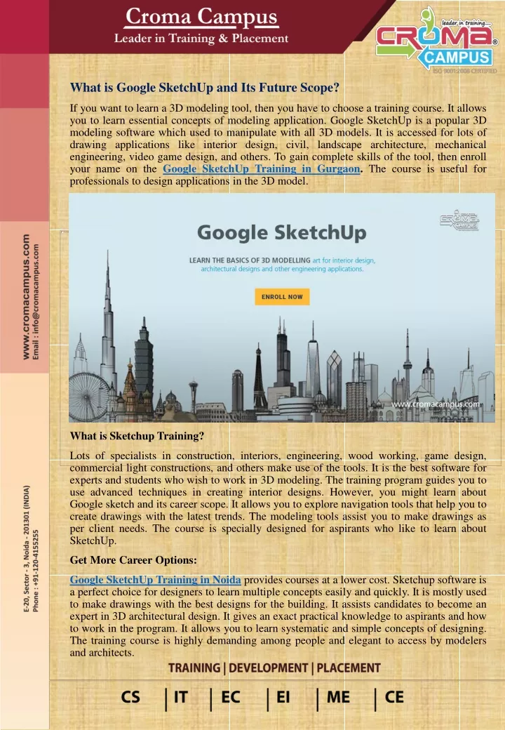 what is google sketchup and its future scope