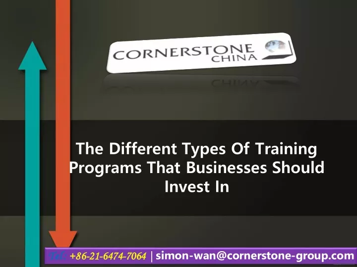 the different types of training programs that