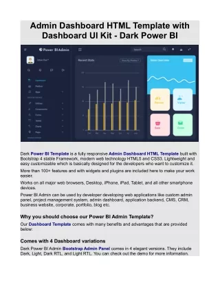 admin dashboard html template with dashboard