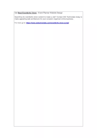 get best eventbrite clone event planner website