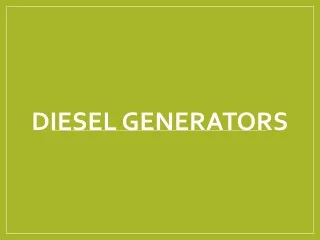 Diesel Generators in Tanzania