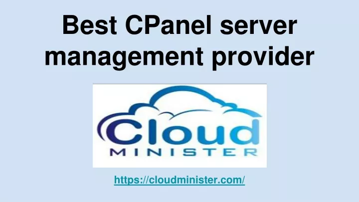 best cpanel server management provider