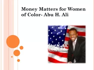 Abu H. Ali- Finance Educator from Chicago