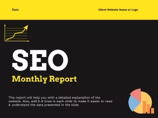 SEO Monthly Report PPT Template By SocialChamps