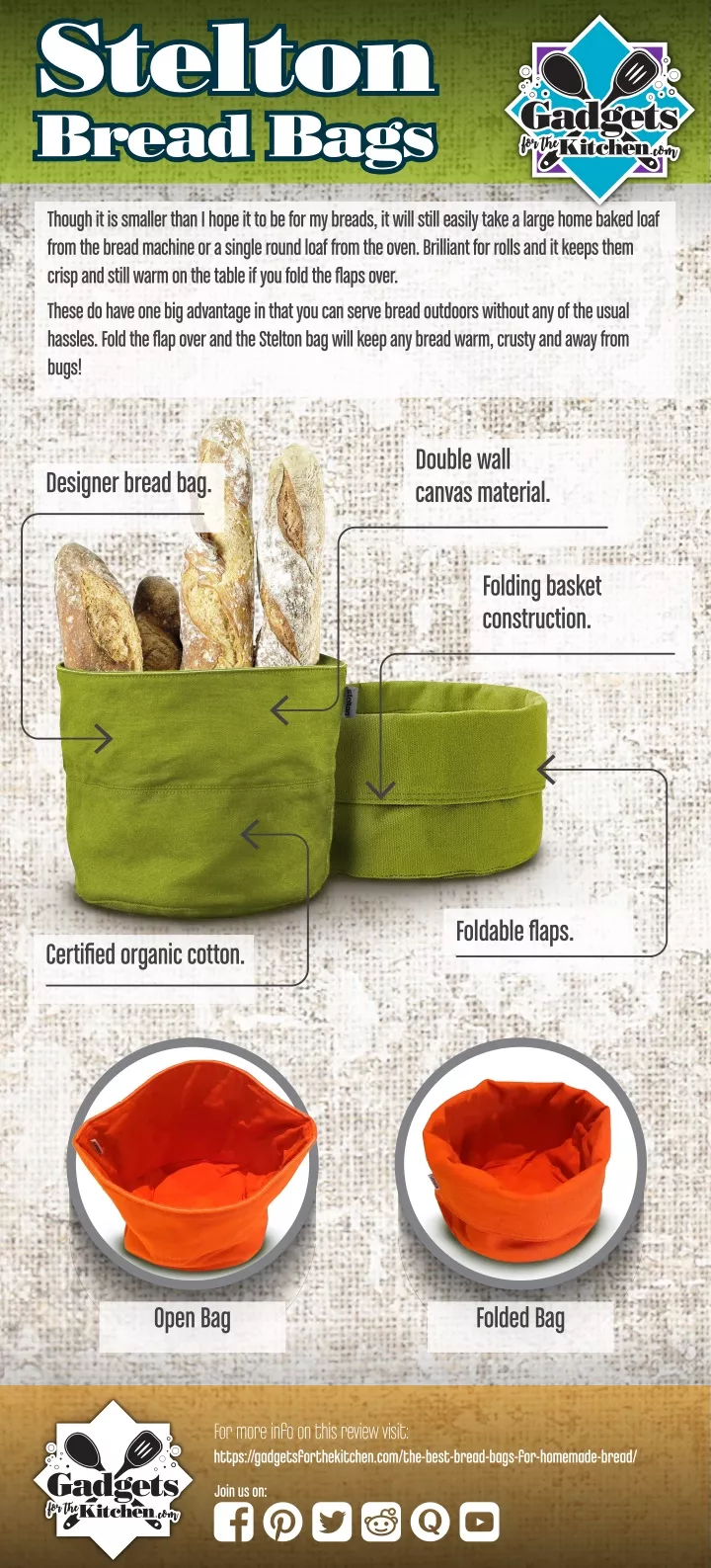 stelton bread bags bread bags