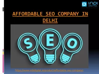 Find the most affordable SEO company in Delhi for your business