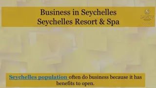 business in seychelles seychelles resort spa