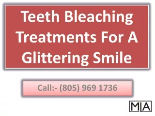 Teeth Bleaching Treatments For A Glittering Smile