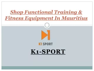 Shop For Functional Training Equipment In Mauritius - K1 Sport