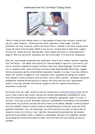 understand how you can read trading charts