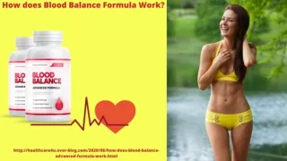 Benefits of the Blood Balance Advanced Formula Scam