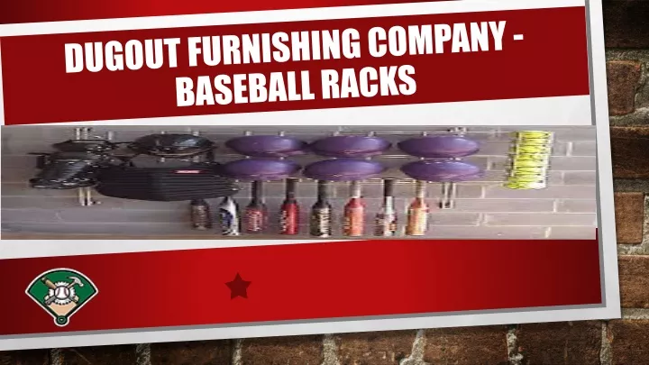 dugout furnishing company baseball racks