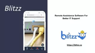 Blitzz-Remote Assistance Software For Better IT Support