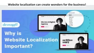 Website localization can create wonders for the business!
