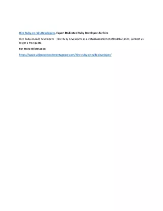 hire ruby on rails developers expert dedicated