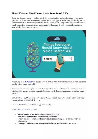 things everyone should know about voice search seo