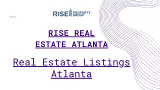 Real Estate Listings Atlanta- Rise Property Group