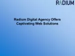 Radium Digital Agency Offers Captivating Web Solutions - slide 1